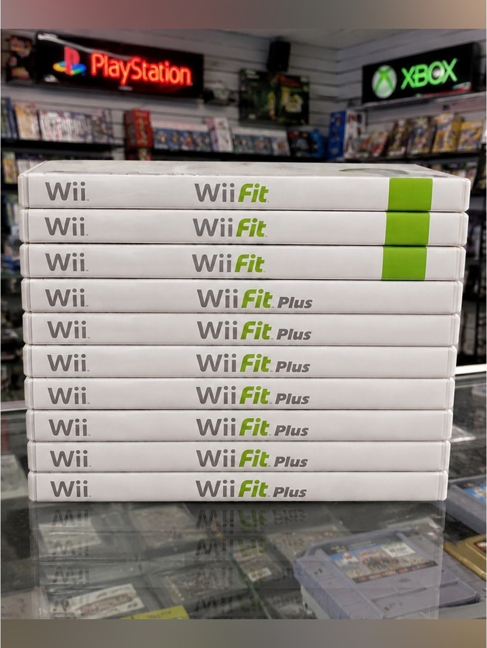 Nintendo Wii Fit & Wii Fit Plus Lot of 10 Games CIB Tested Working